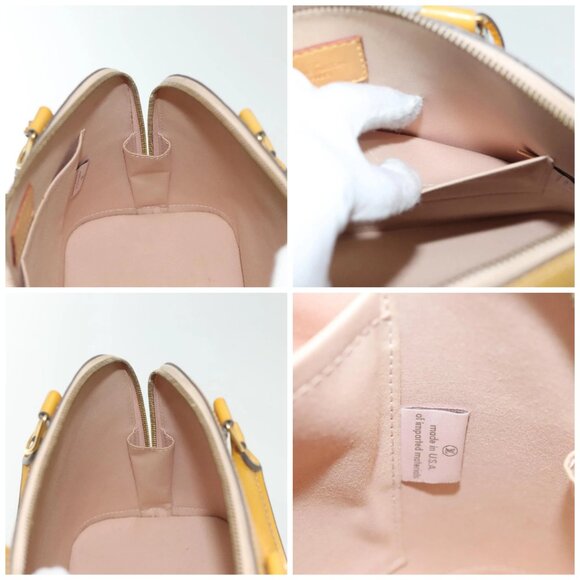 LOUIS VUITTON Monogram Vernis Alma PM Hand Bag Rose Angelique M90062 Auth 14046 - Picture 16 of 16